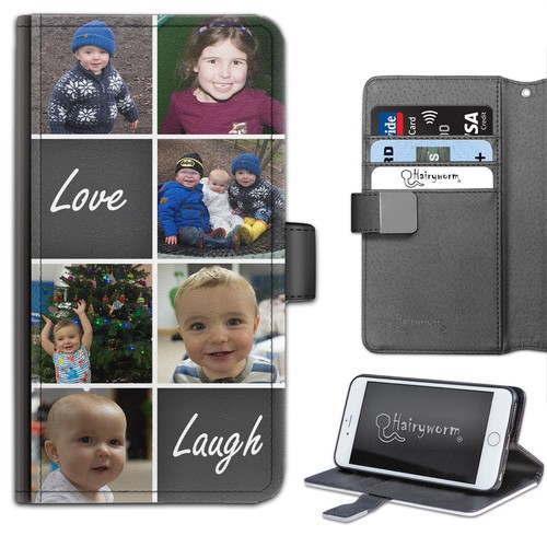 Custodia telefono flip - , pelle